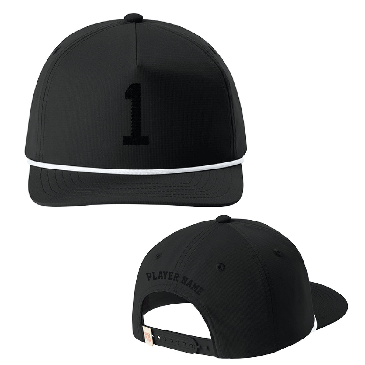 Black Tonal Hat - Custom